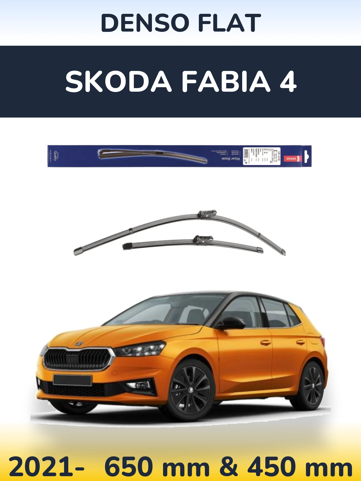 Ștergătoare Denso Flat pentru Skoda Fabia 4