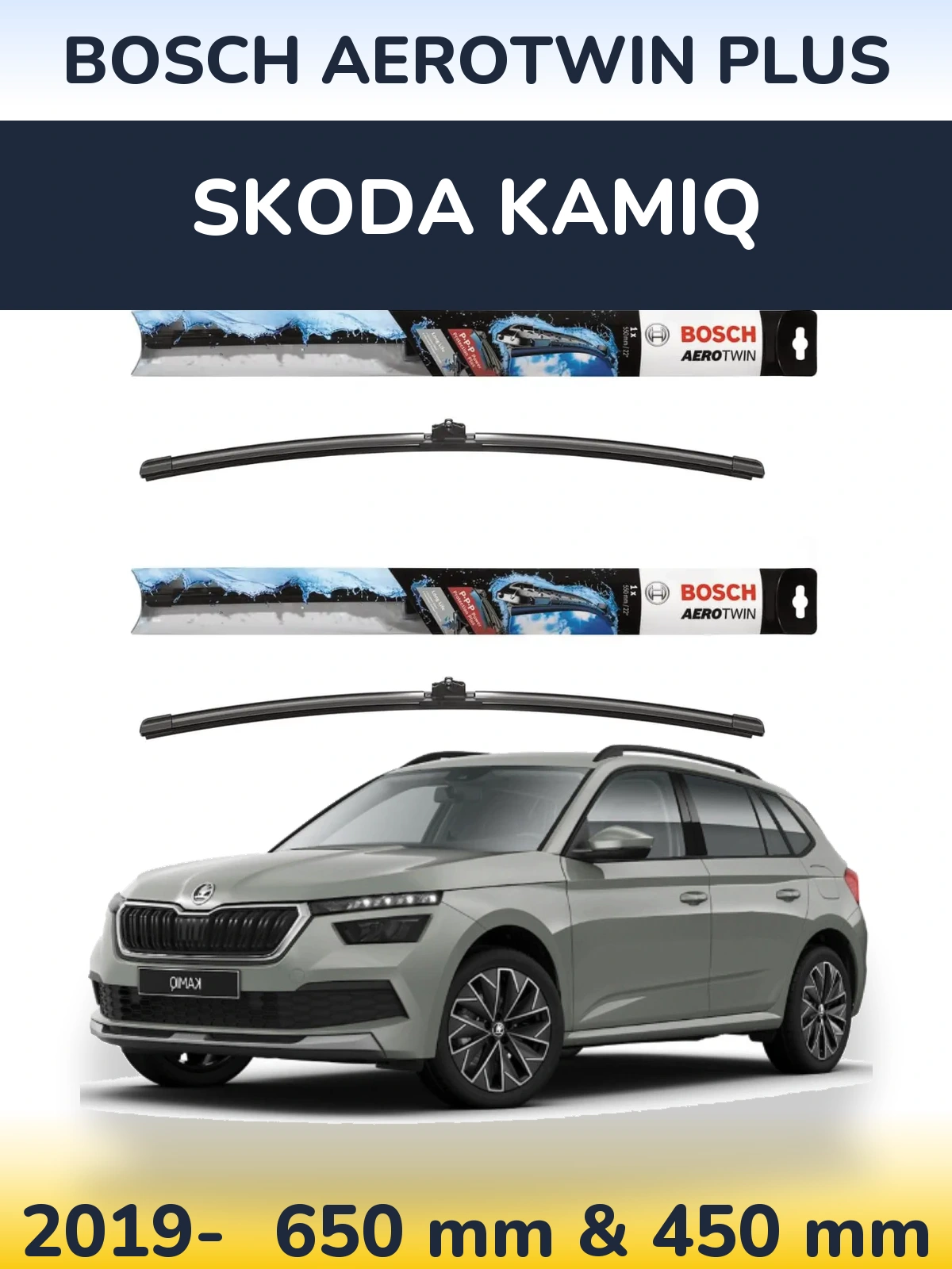 Ștergătoare BOSCH AeroTwin Plus pentru Skoda Kamiq