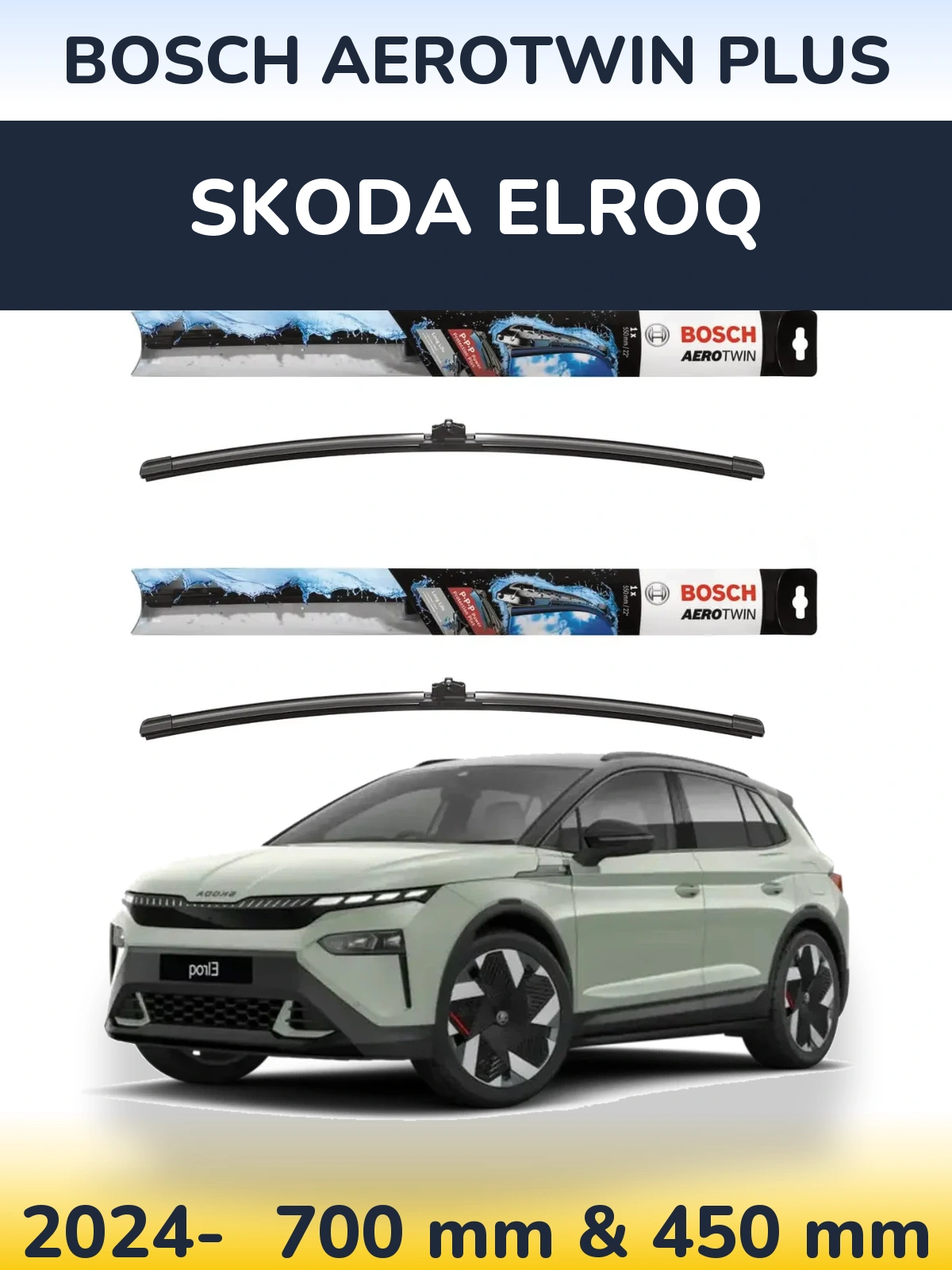 Ștergătoare BOSCH AeroTwin Plus pentru Skoda Elroq