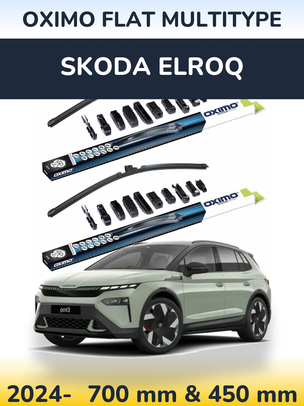 Ștergătoare Oximo Flat MultiTipe pentru Skoda Elroq