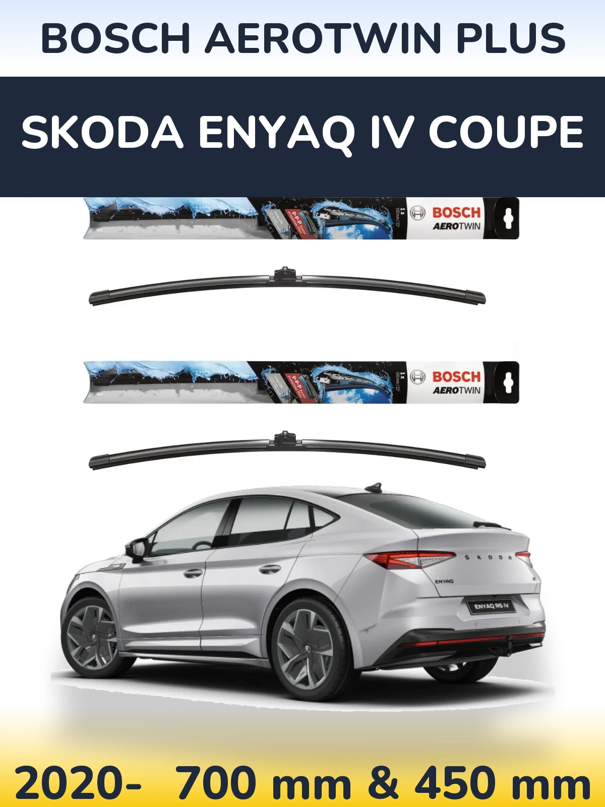Ștergătoare BOSCH AeroTwin Plus pentru Skoda Enyaq iV Coupe