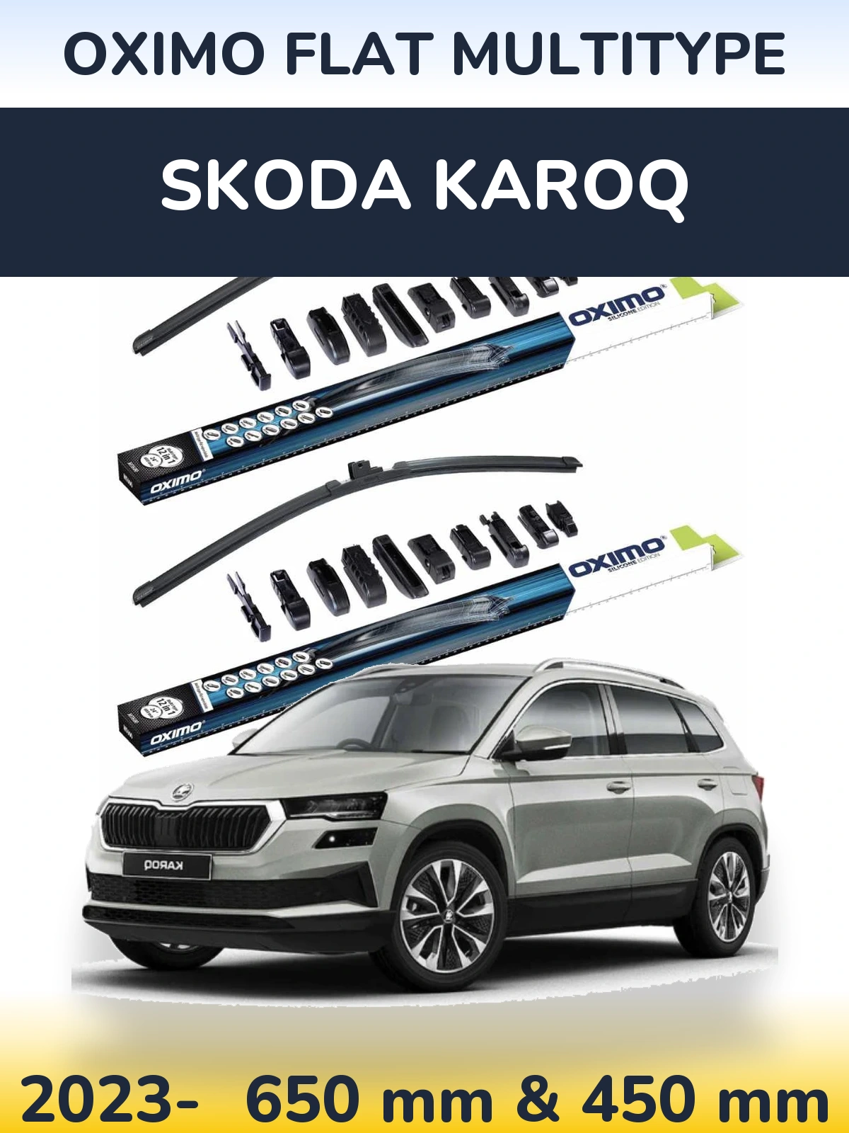 Ștergătoare Oximo Flat MultiTipe pentru Skoda Karoq