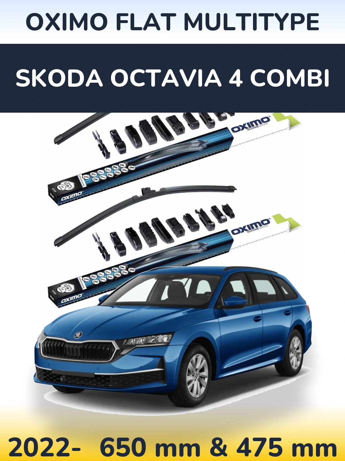Ștergătoare Oximo Flat MultiTipe pentru Skoda Octavia 4 Combi