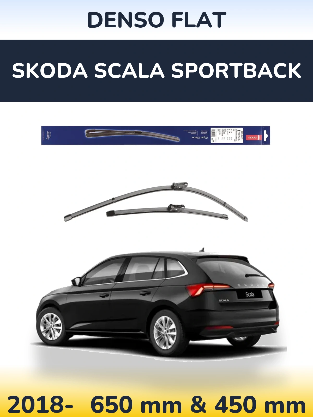 Ștergătoare Denso Flat pentru Skoda Scala Sportback