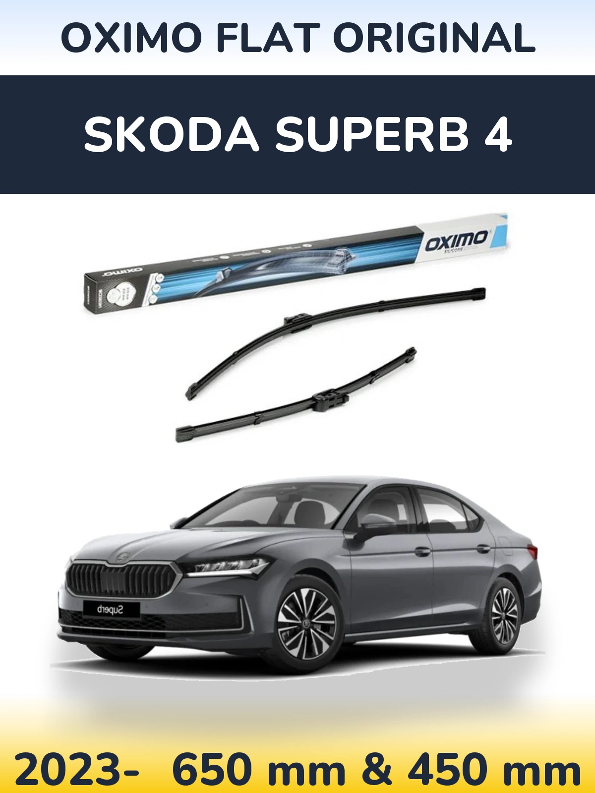 Ștergătoare Oximo Flat Original pentru Skoda Superb 4