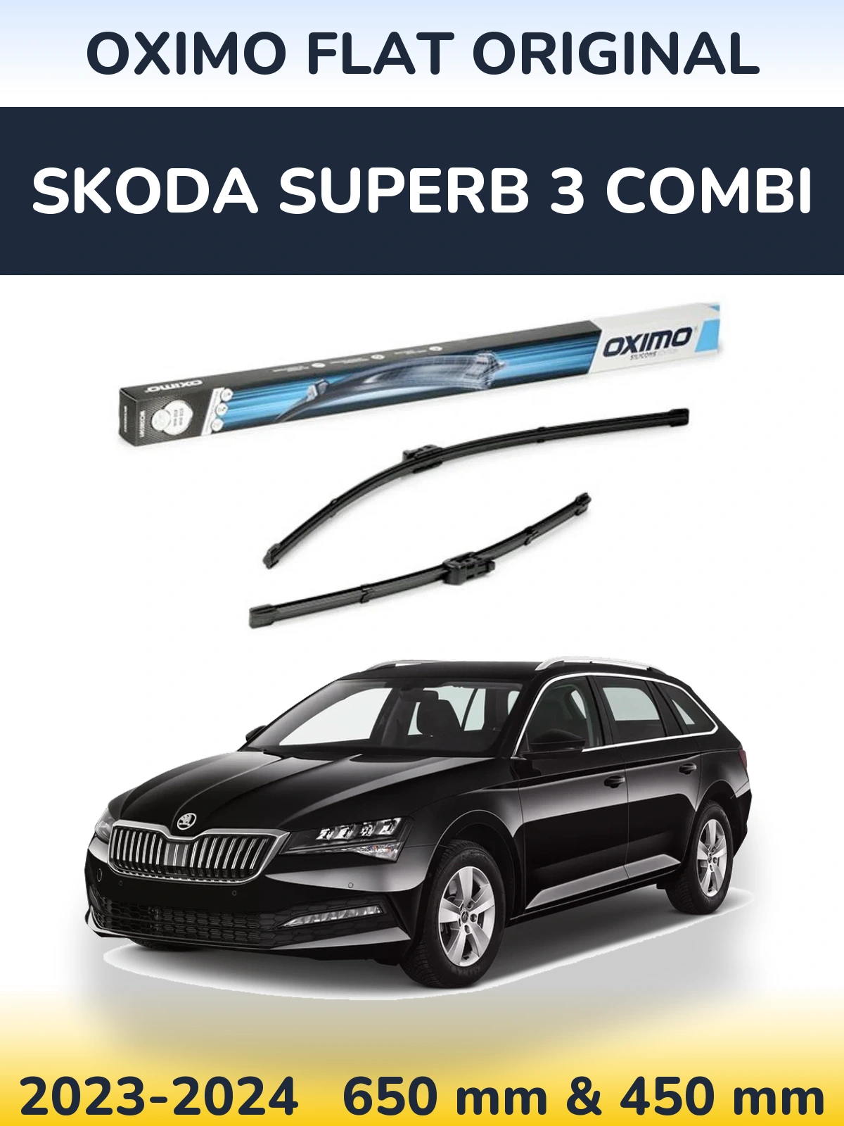 Ștergătoare Oximo Flat Original pentru Skoda Superb 3 Combi