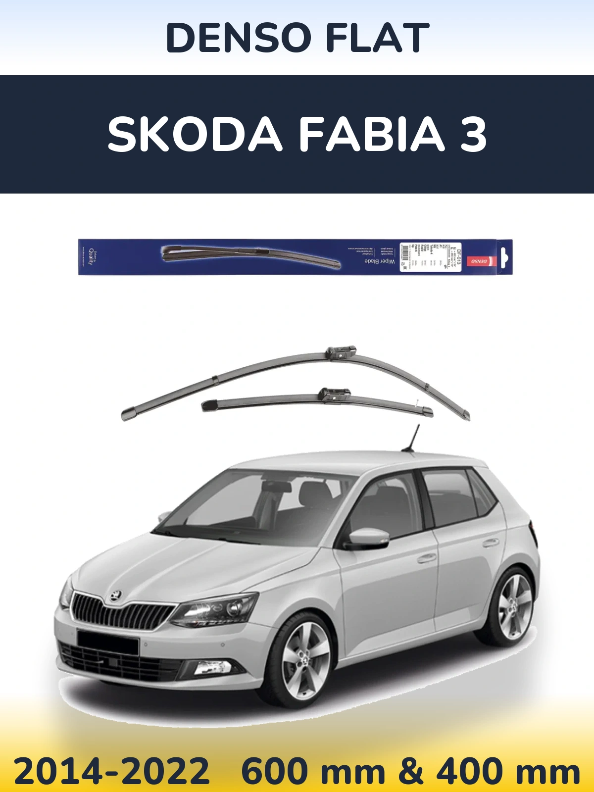 Ștergătoare Denso Flat pentru Skoda Fabia 3