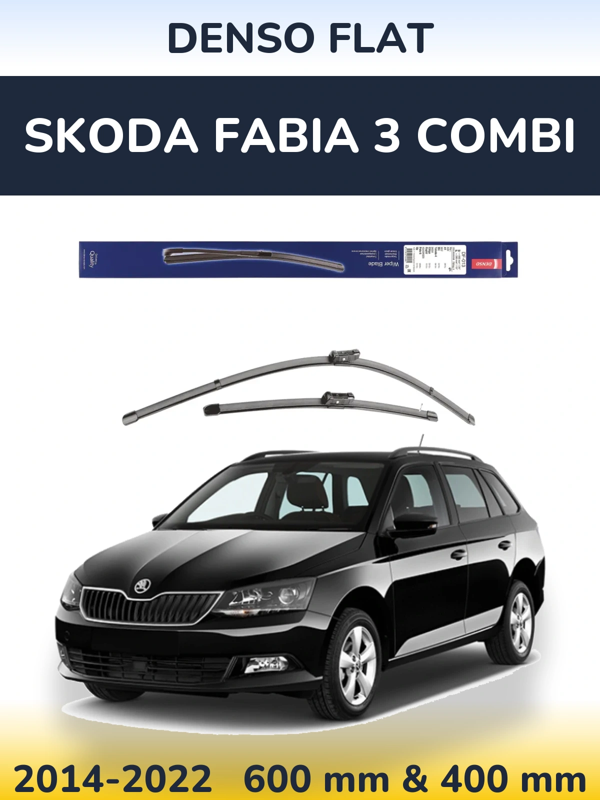 Ștergătoare Denso Flat pentru Skoda Fabia 3 Combi