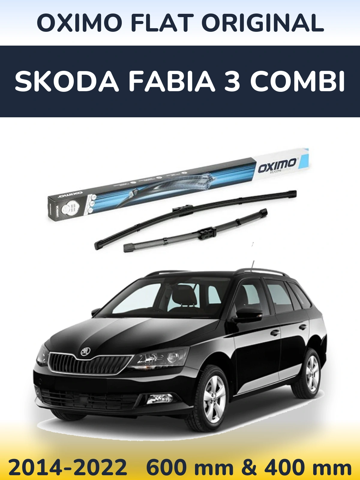 Ștergătoare Oximo Flat Original pentru Skoda Fabia 3 Combi
