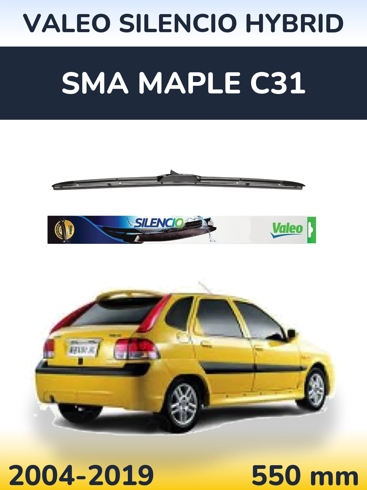 Ștergătoare Valeo Silencio Hybrid pentru SMA Maple C31