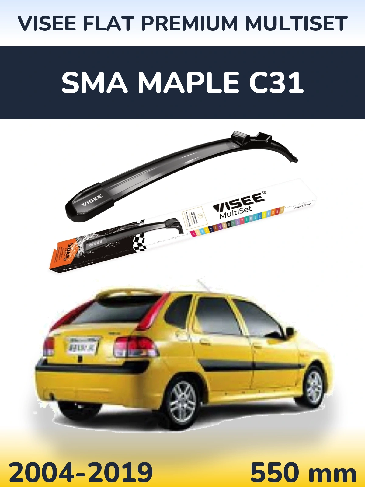 Ștergătoare VISEE FLAT PREMIUM MultiSet pentru SMA Maple C31