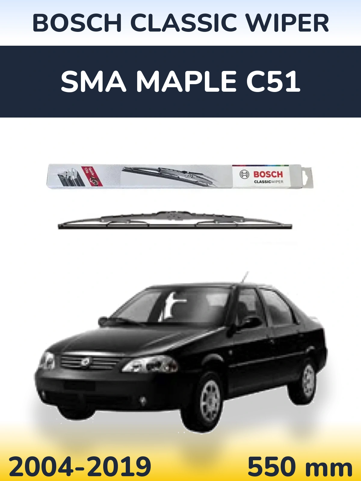 Ștergătoare BOSCH Classic Wiper pentru SMA Maple C51