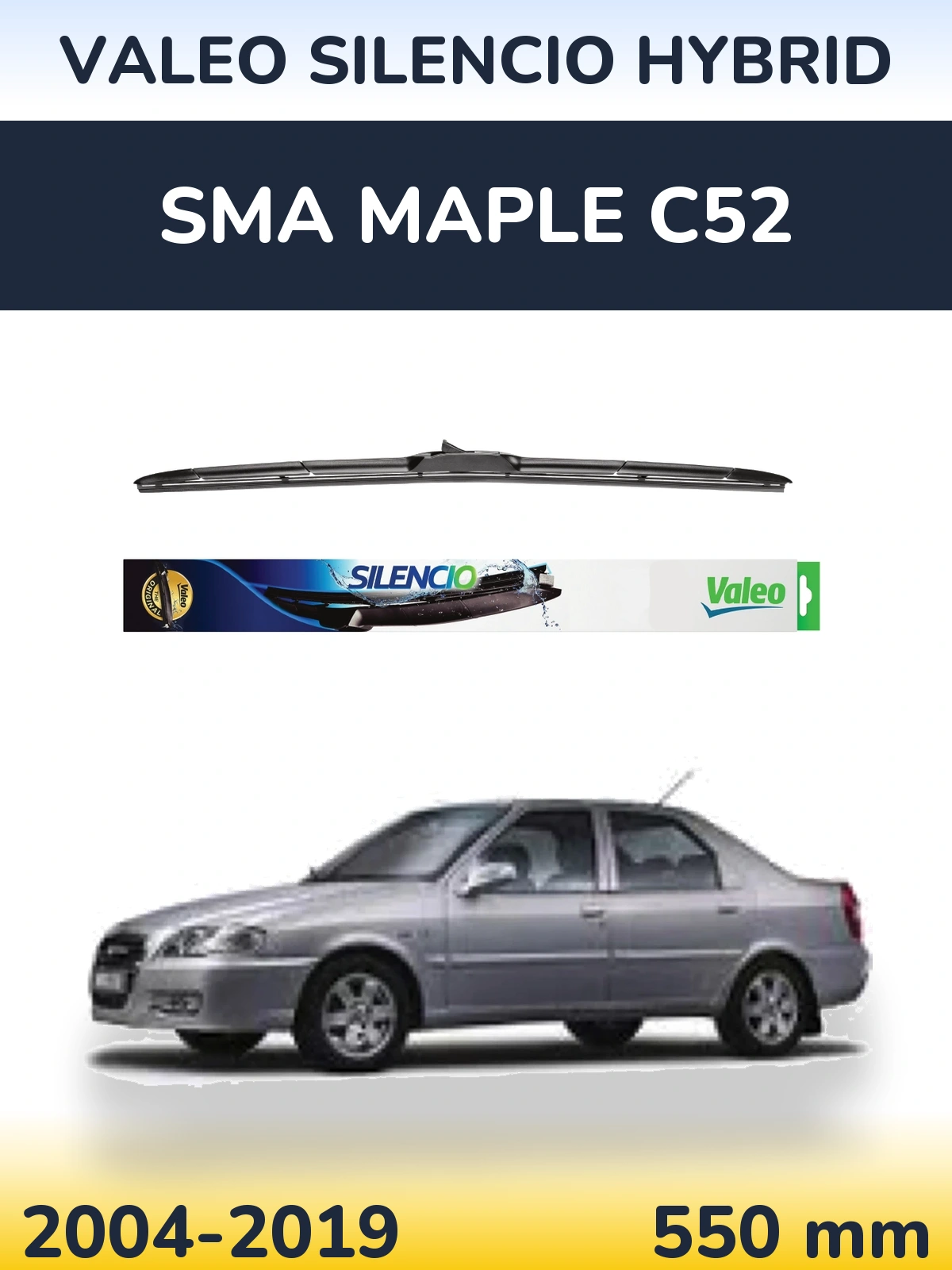 Ștergătoare Valeo Silencio Hybrid pentru SMA Maple C52