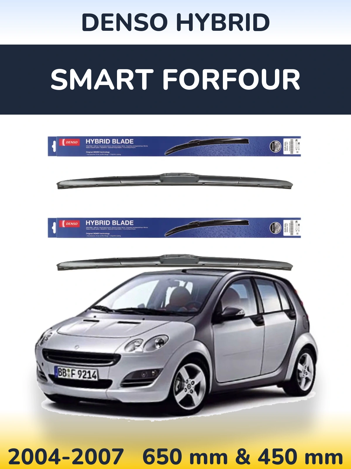 Ștergătoare Denso Hybrid pentru Smart Forfour