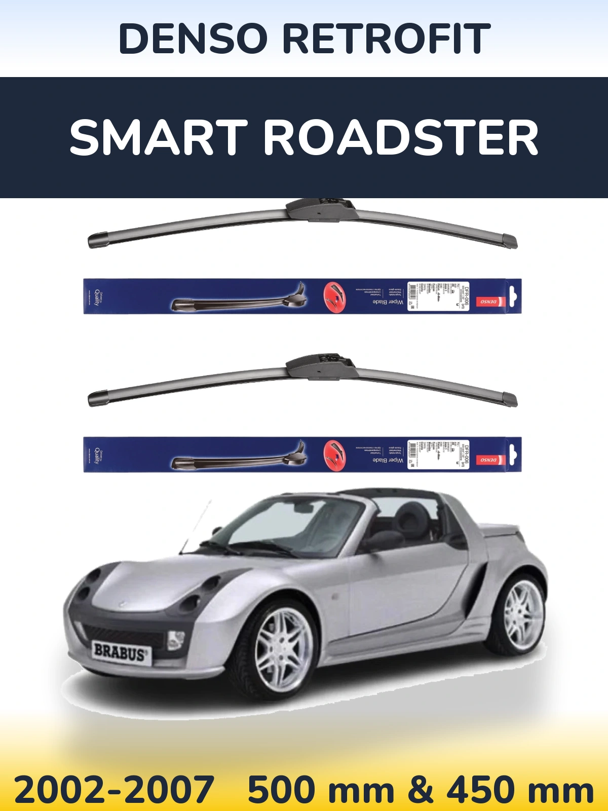 Ștergătoare Denso Retrofit pentru Smart Roadster