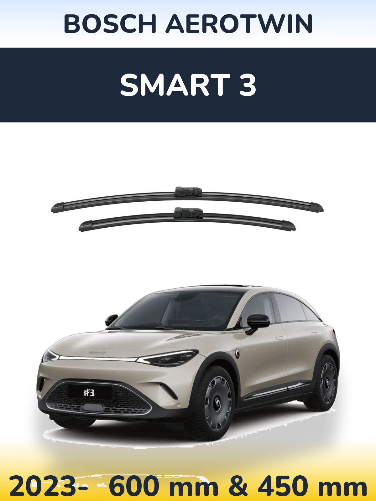 Ștergătoare BOSCH AeroTwin pentru Smart 3