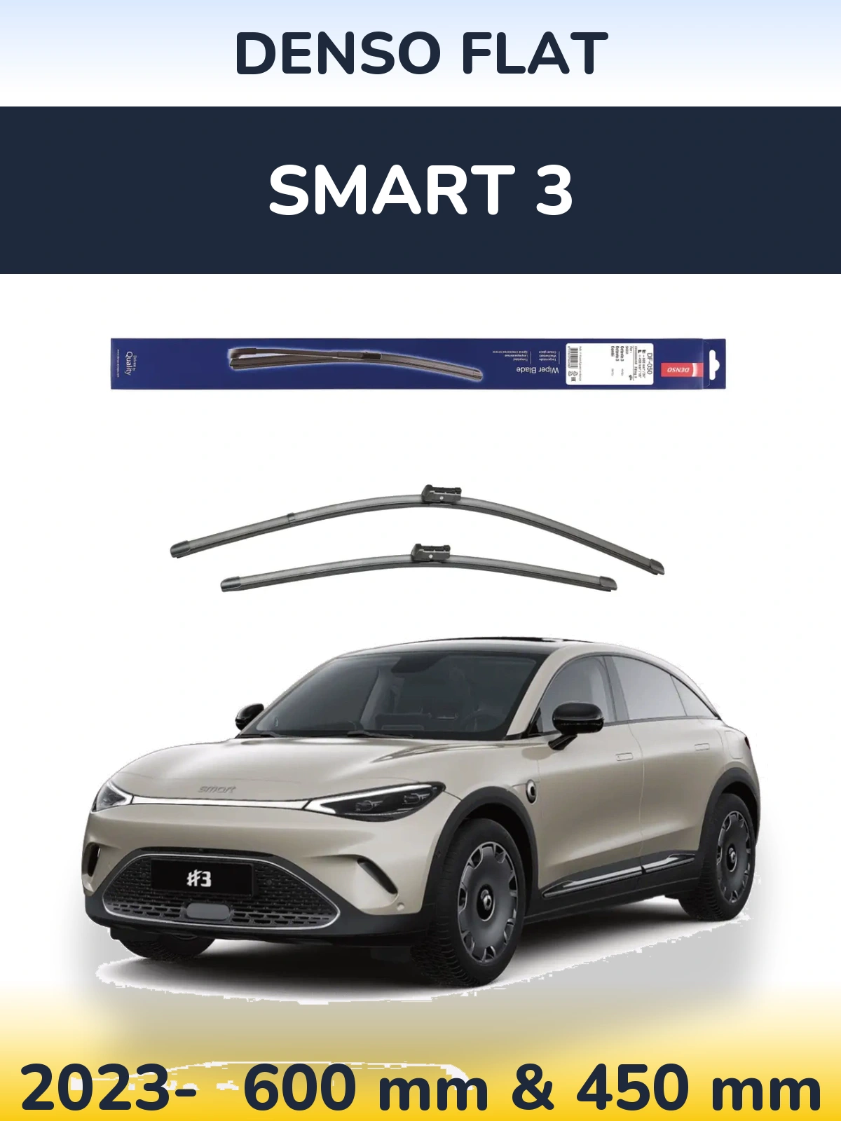 Ștergătoare Denso Flat pentru Smart 3