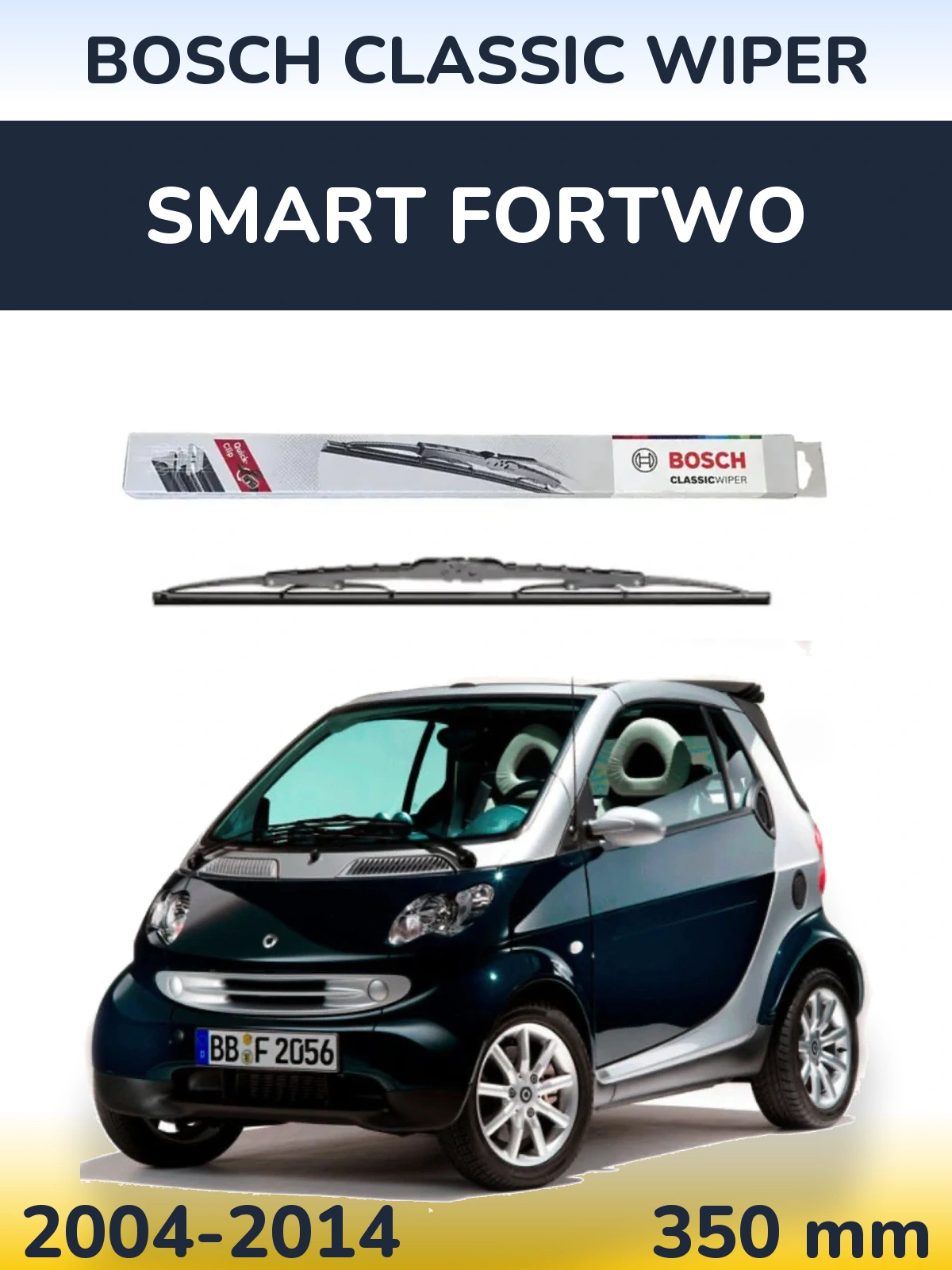 Ștergătoare BOSCH Classic Wiper pentru Smart Fortwo
