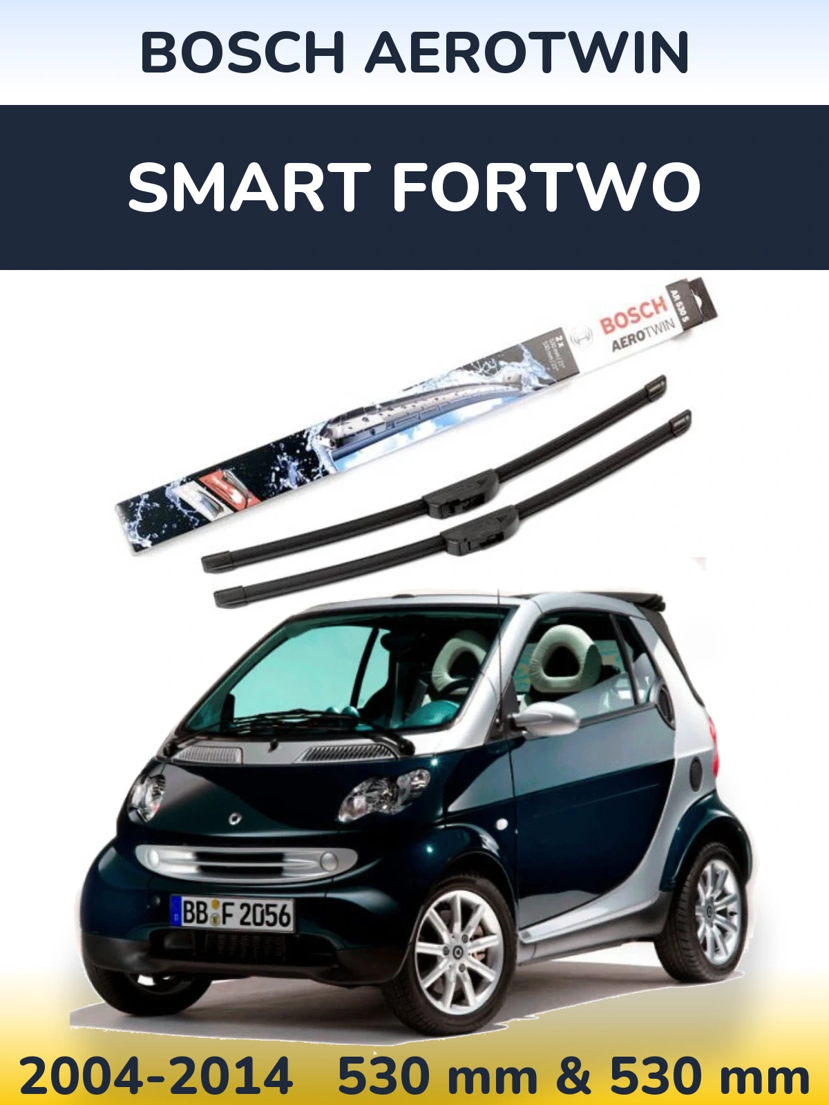 Ștergătoare BOSCH AeroTwin pentru Smart Fortwo