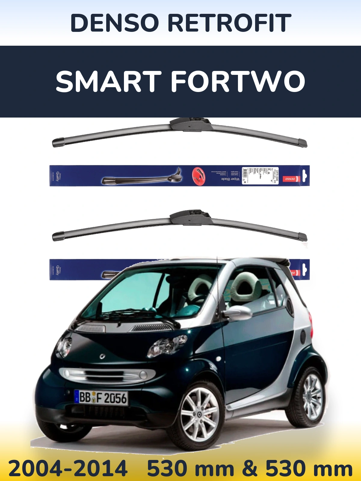 Ștergătoare Denso Retrofit pentru Smart Fortwo