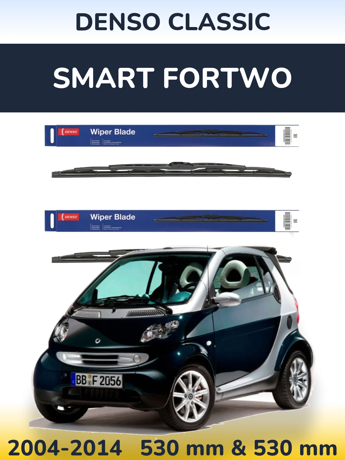 Ștergătoare Denso Classic pentru Smart Fortwo