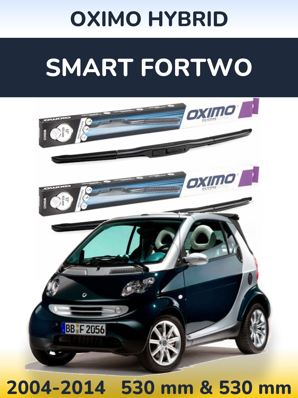 Ștergătoare Oximo Hybrid pentru Smart Fortwo