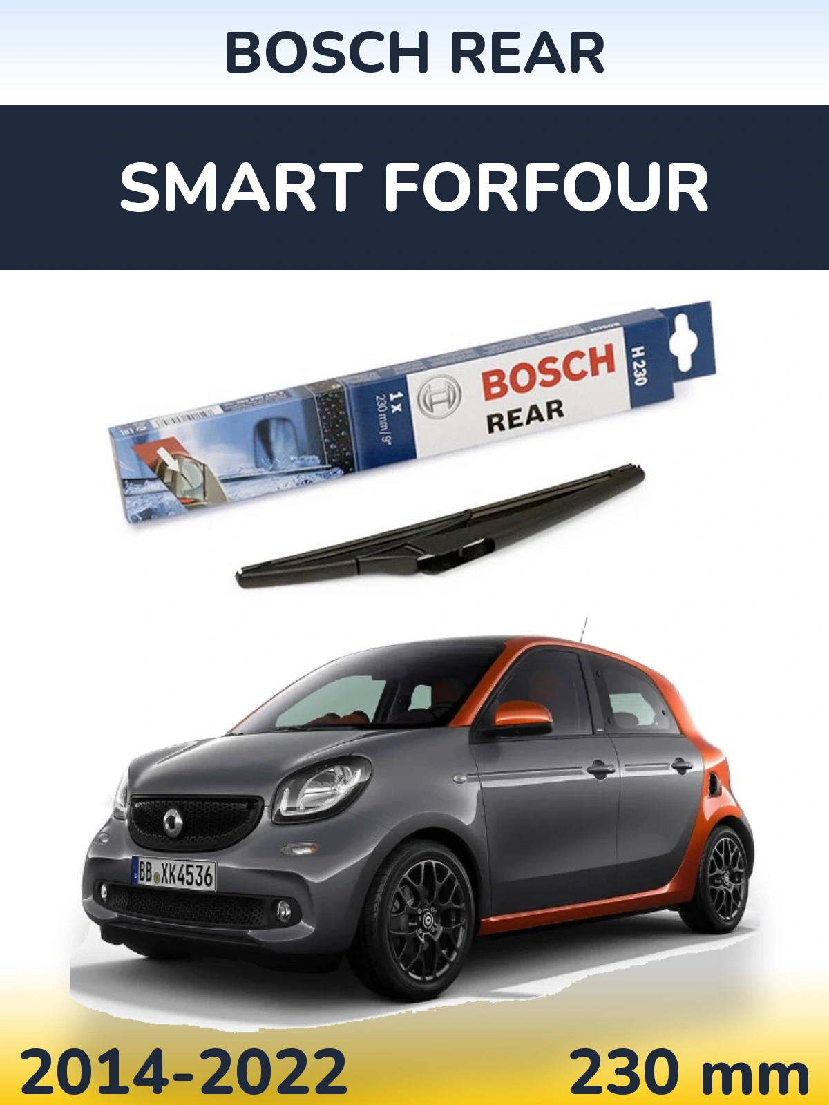 Ștergătoare BOSCH Rear pentru Smart Forfour