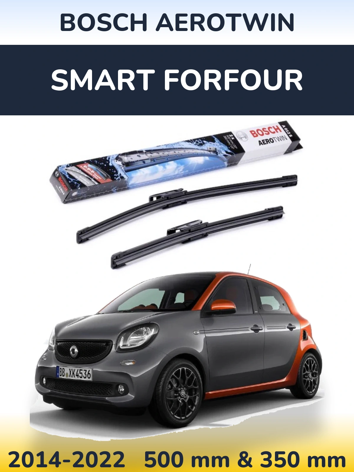 Ștergătoare BOSCH AeroTwin pentru Smart Forfour