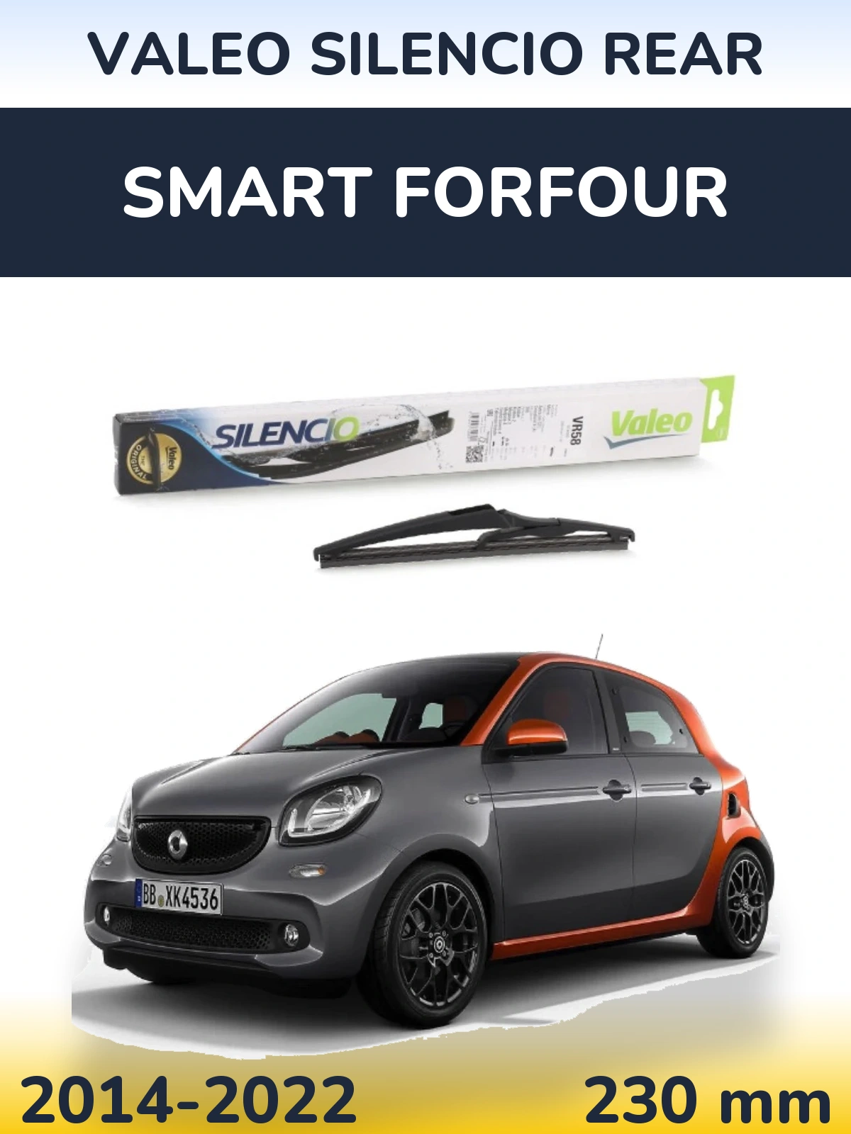 Ștergătoare Valeo Silencio Rear pentru Smart Forfour