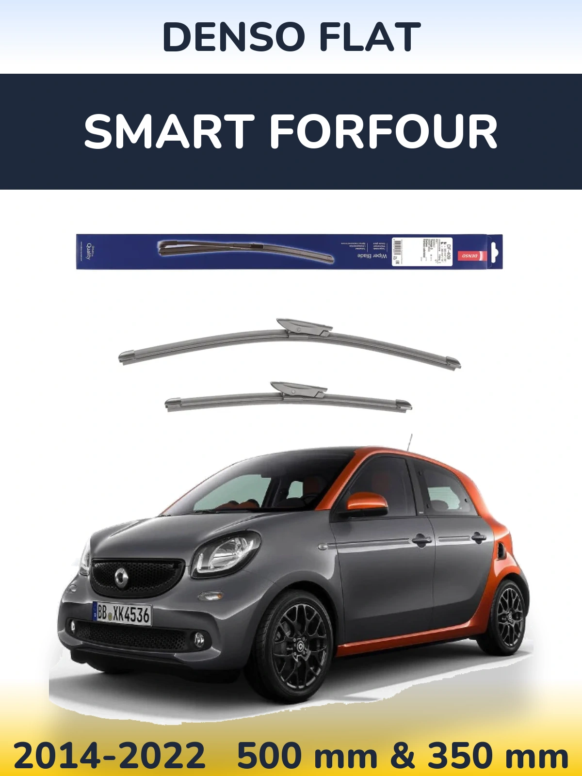 Ștergătoare Denso Flat pentru Smart Forfour