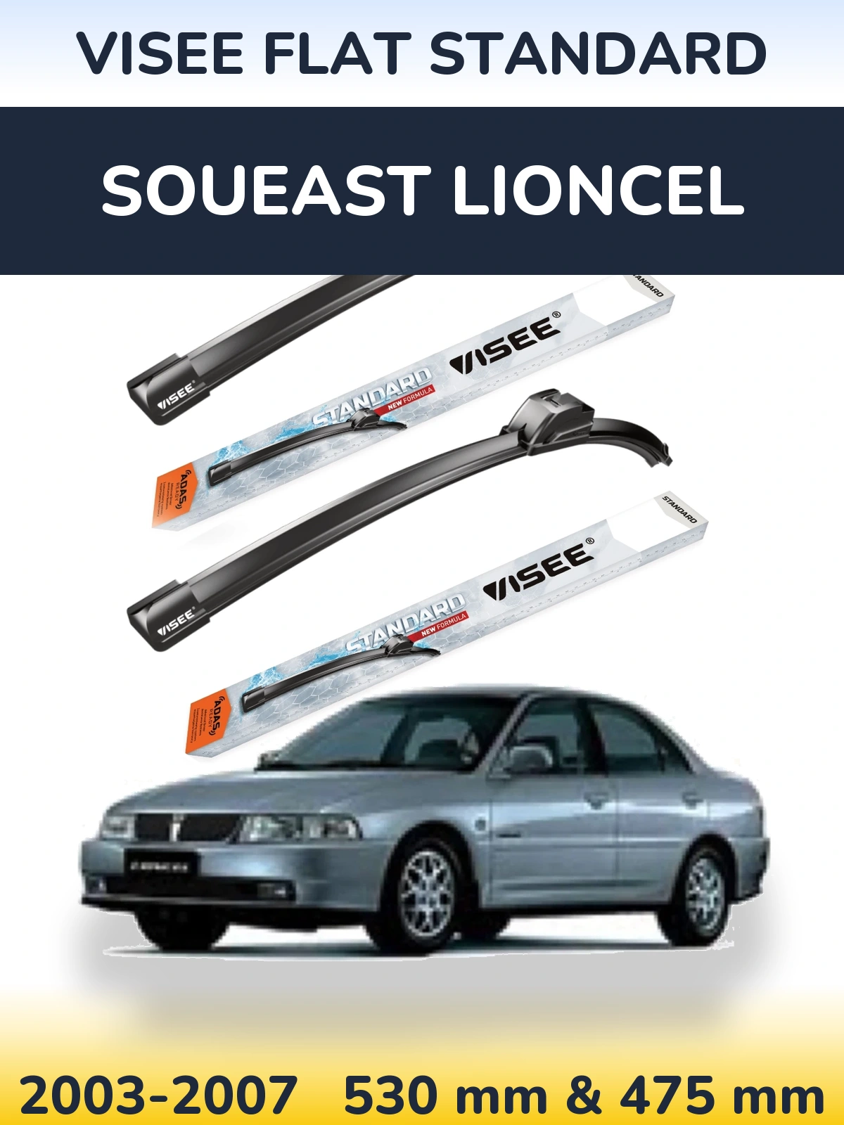 Ștergătoare VISEE FLAT STANDARD pentru Soueast Lioncel