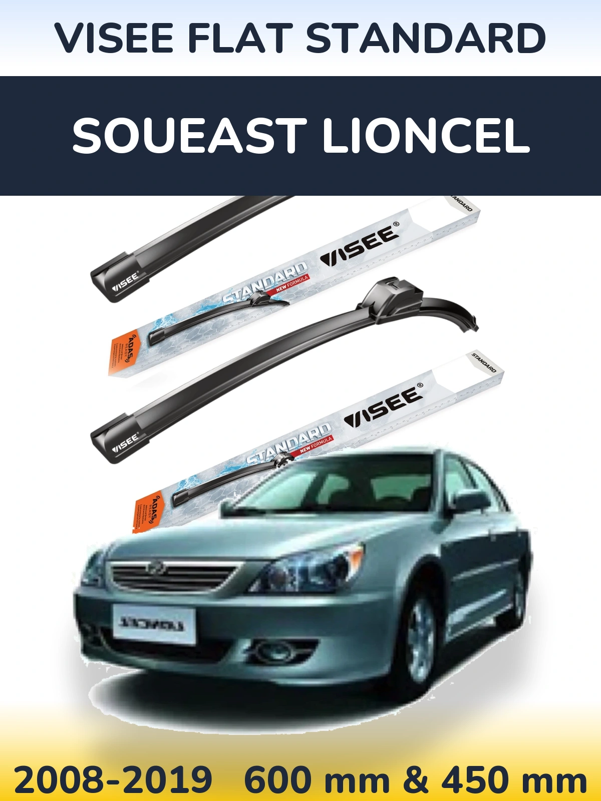 Ștergătoare VISEE FLAT STANDARD pentru Soueast Lioncel