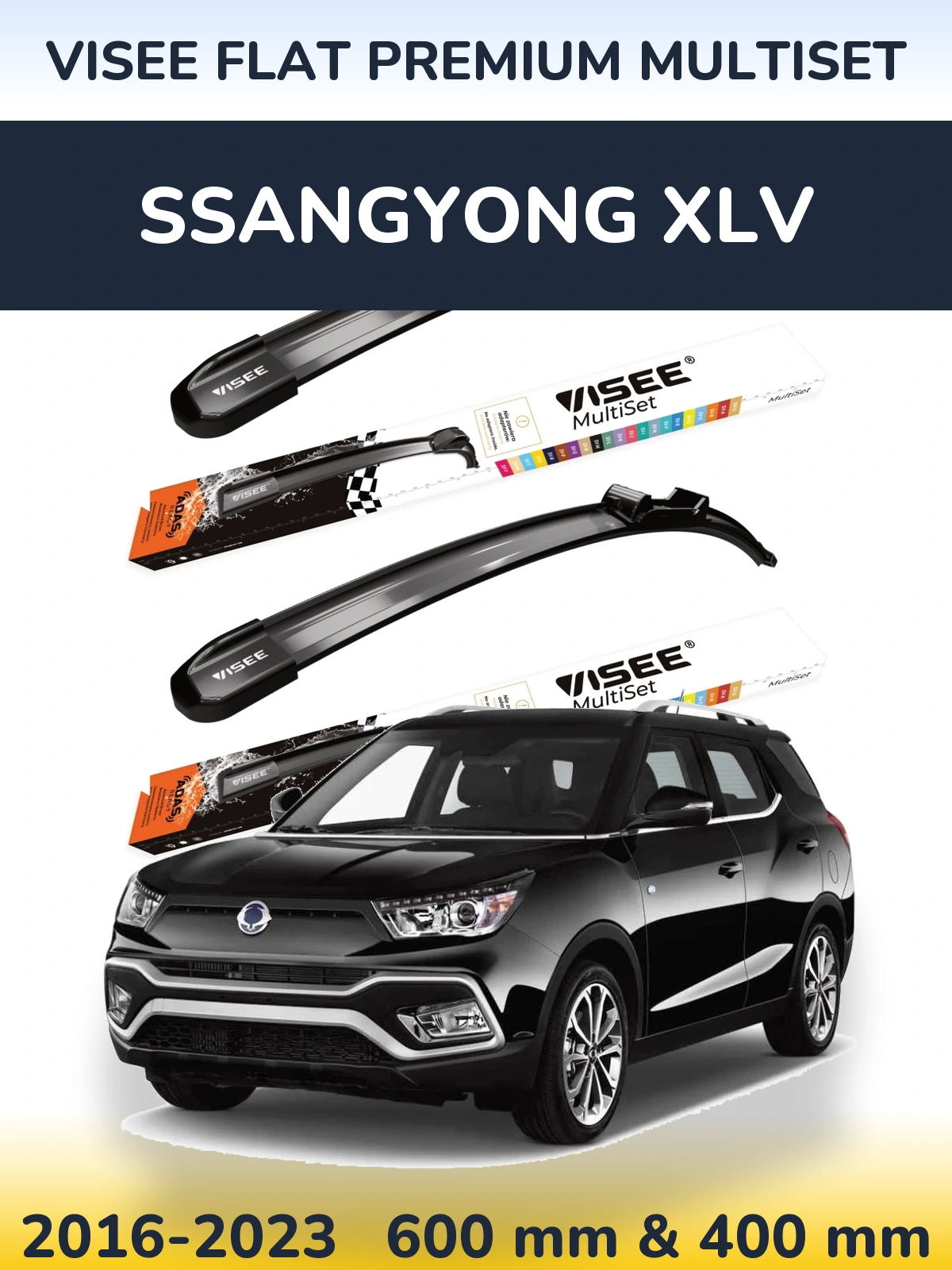 Ștergătoare VISEE FLAT PREMIUM MultiSet pentru SsangYong XLV