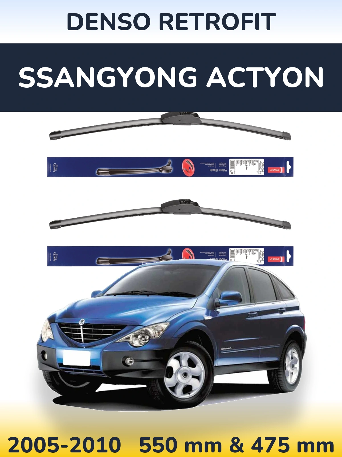 Ștergătoare Denso Retrofit pentru SsangYong Actyon