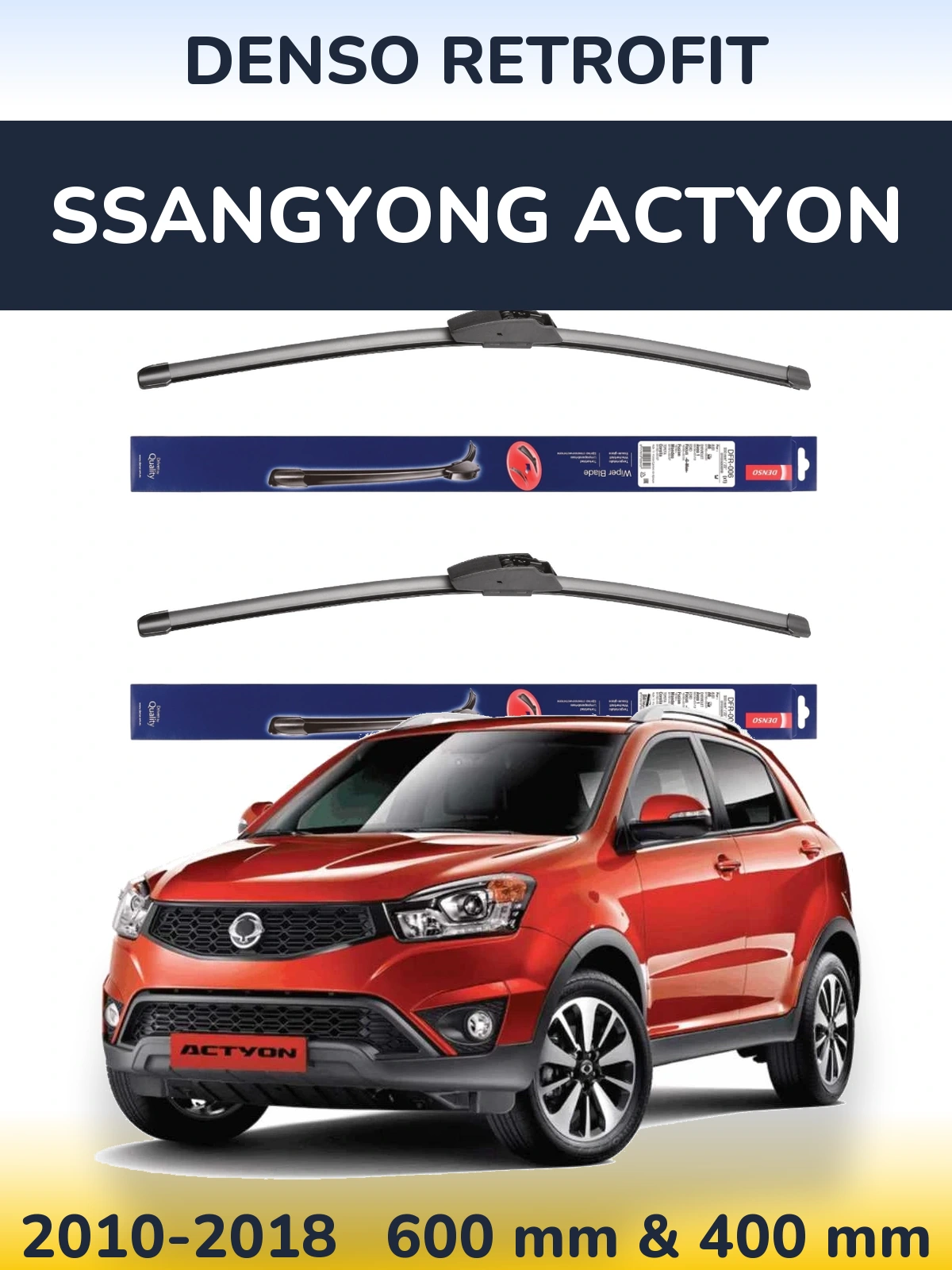 Ștergătoare Denso Retrofit pentru SsangYong Actyon