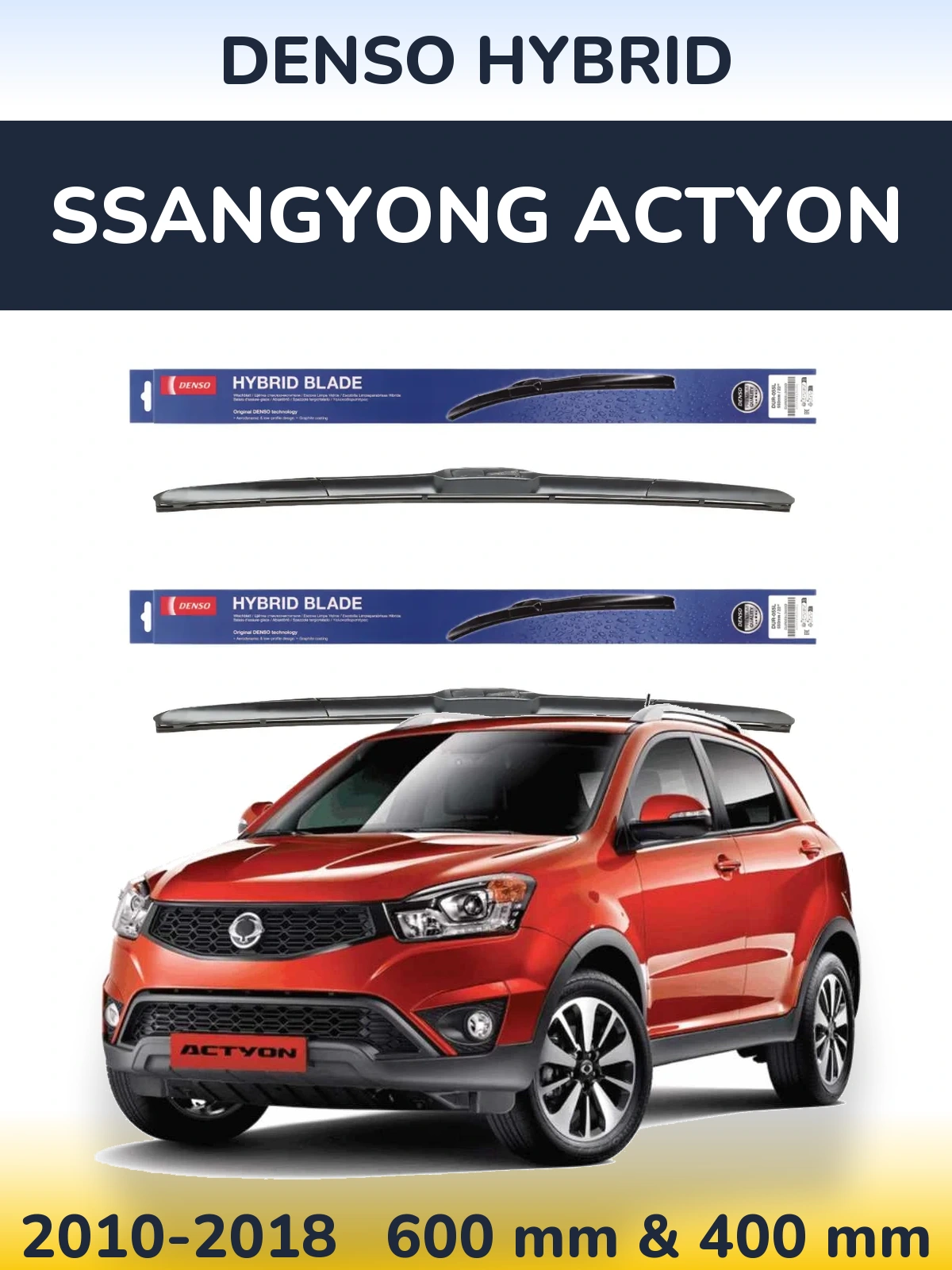 Ștergătoare Denso Hybrid pentru SsangYong Actyon