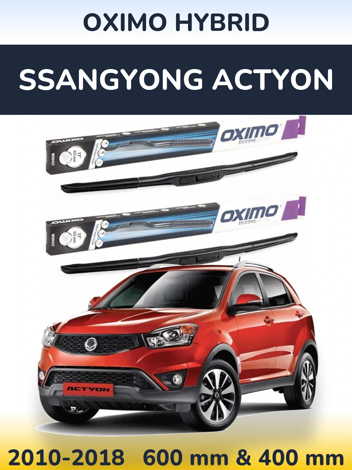 Ștergătoare Oximo Hybrid pentru SsangYong Actyon