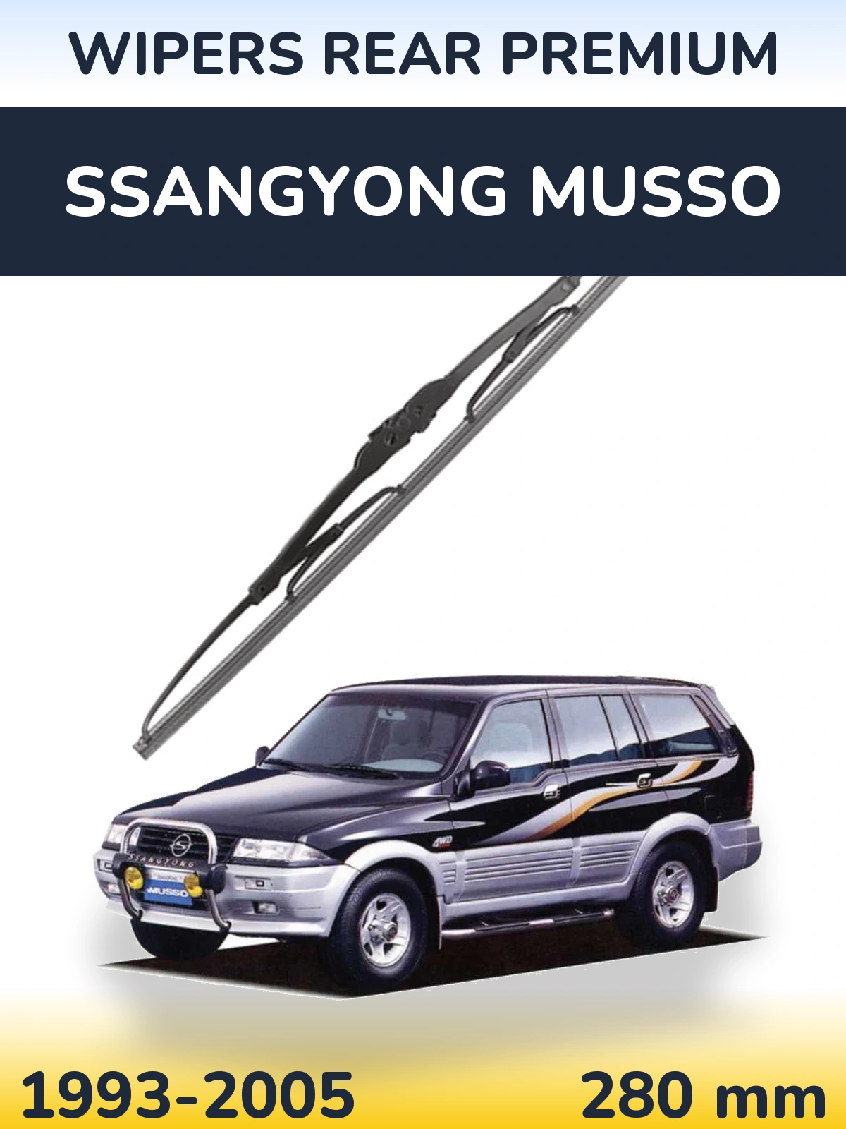 Ștergătoare WIPERS REAR PREMIUM pentru SsangYong Musso