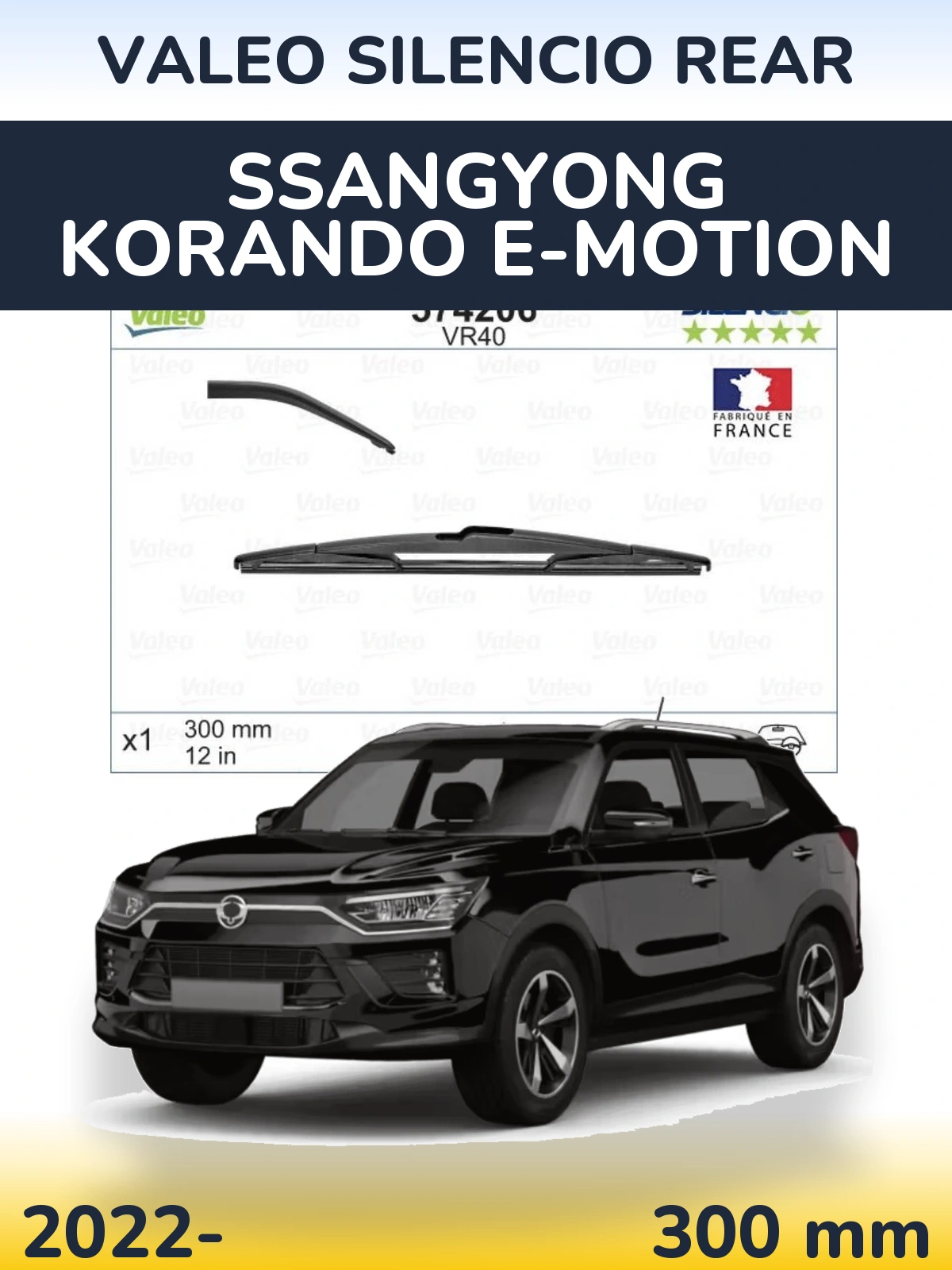 Ștergătoare Valeo Silencio Rear pentru SsangYong Korando E-Motion