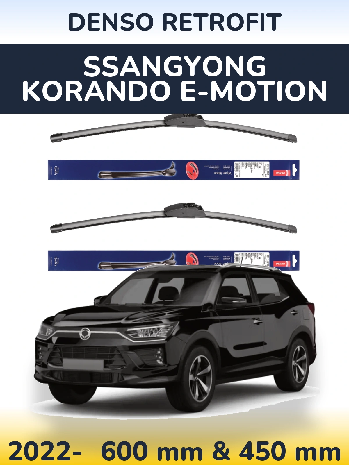 Ștergătoare Denso Retrofit pentru SsangYong Korando E-Motion