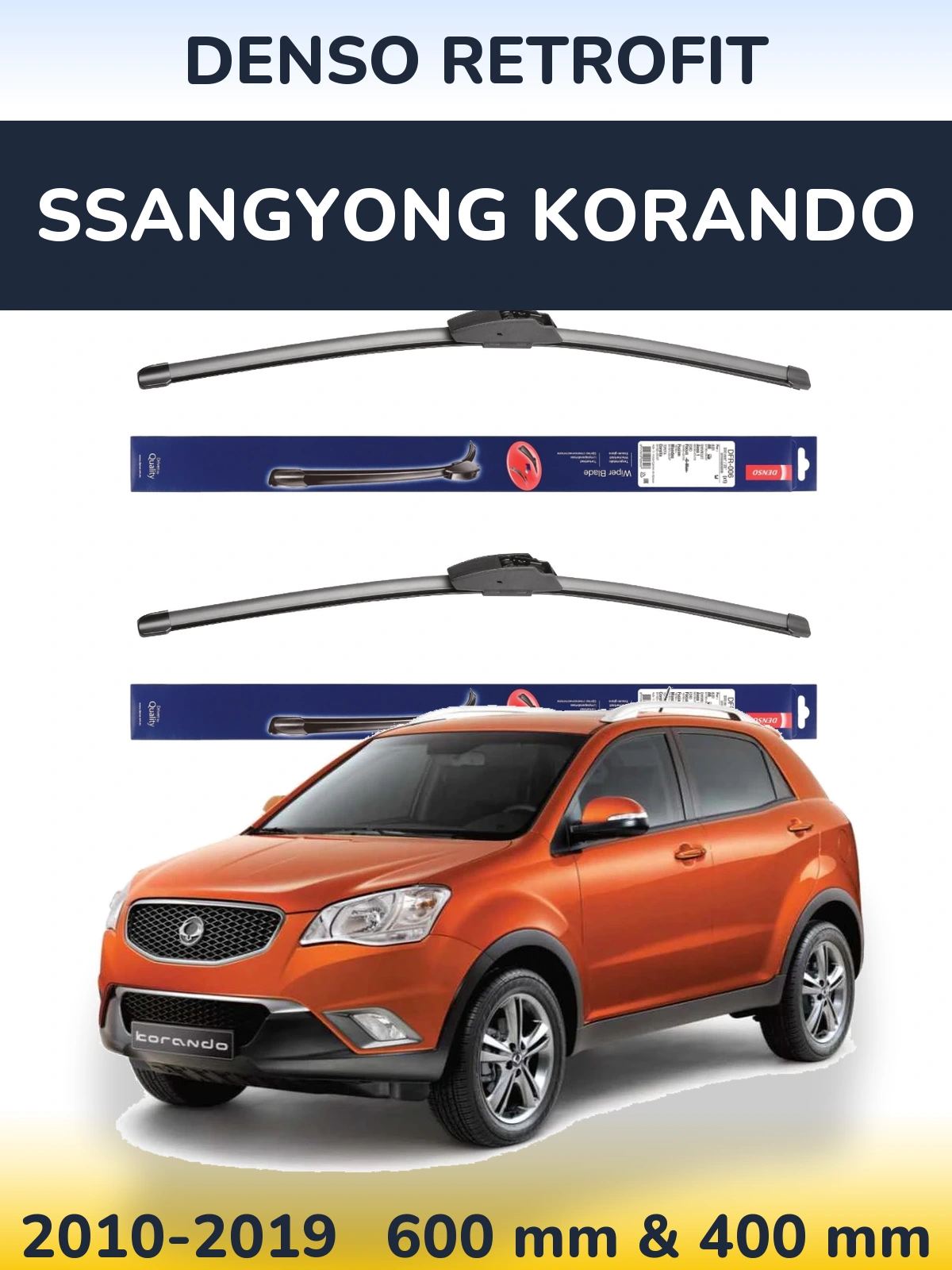 Ștergătoare Denso Retrofit pentru SsangYong Korando