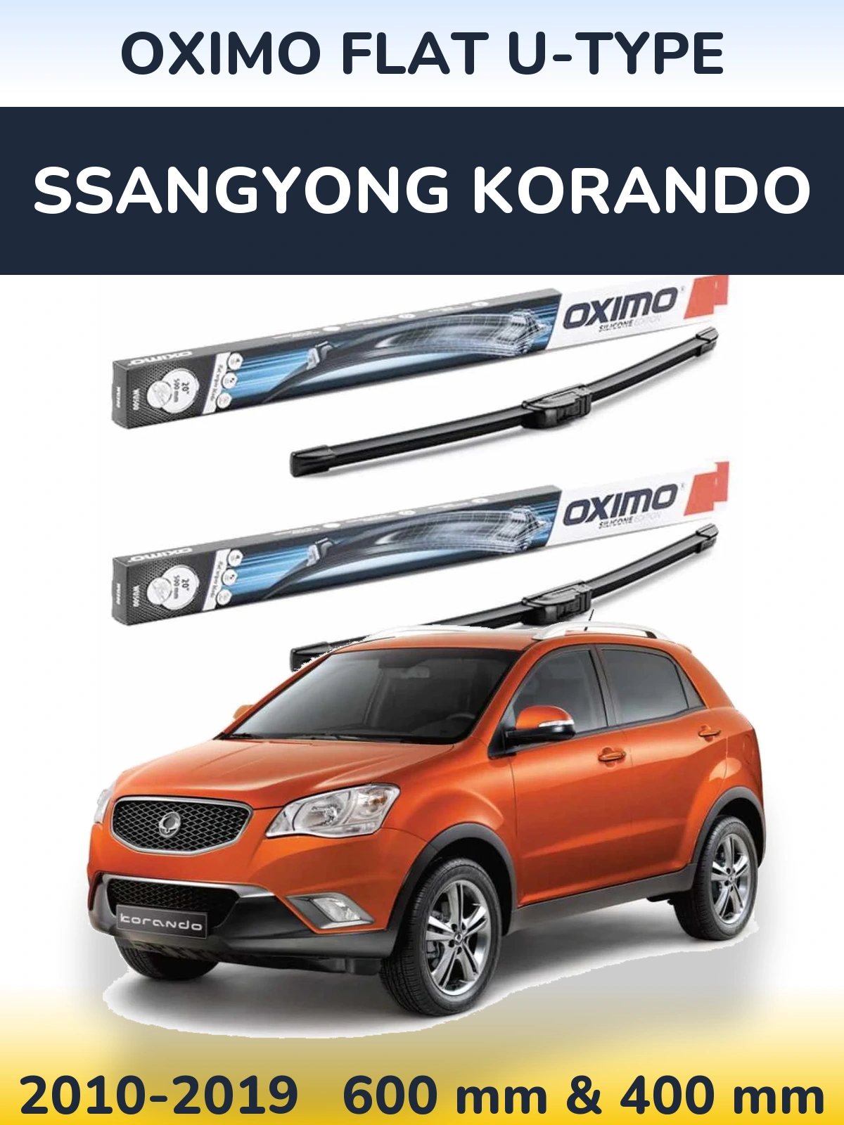 Ștergătoare Oximo Flat U-type pentru SsangYong Korando