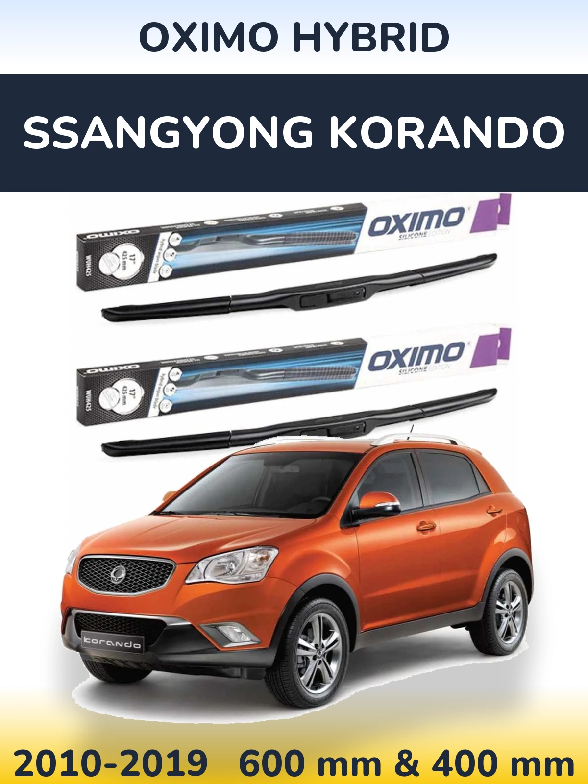 Ștergătoare Oximo Hybrid pentru SsangYong Korando