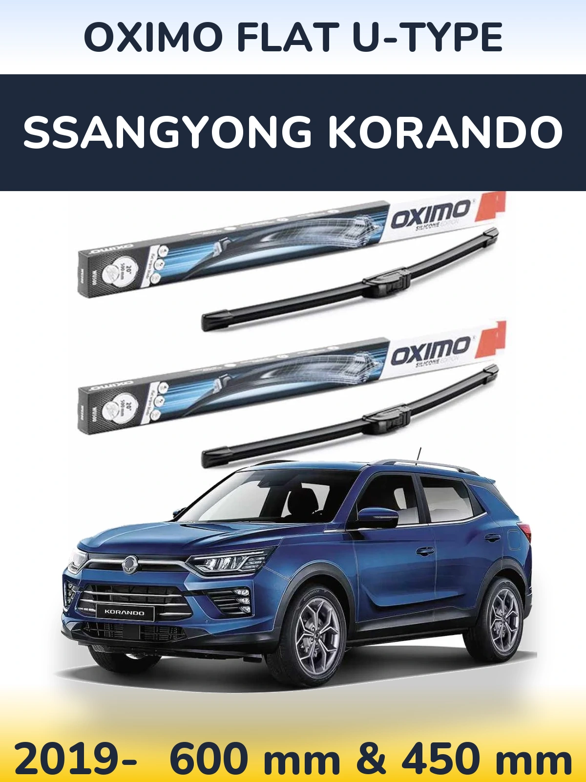 Ștergătoare Oximo Flat U-type pentru SsangYong Korando