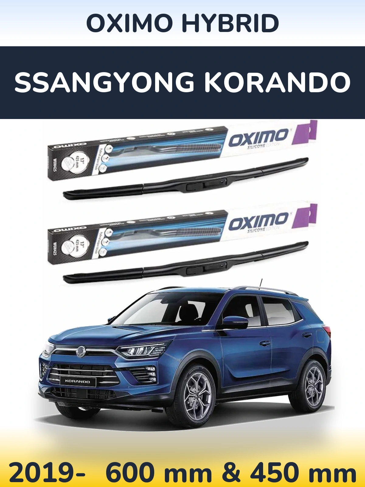 Ștergătoare Oximo Hybrid pentru SsangYong Korando