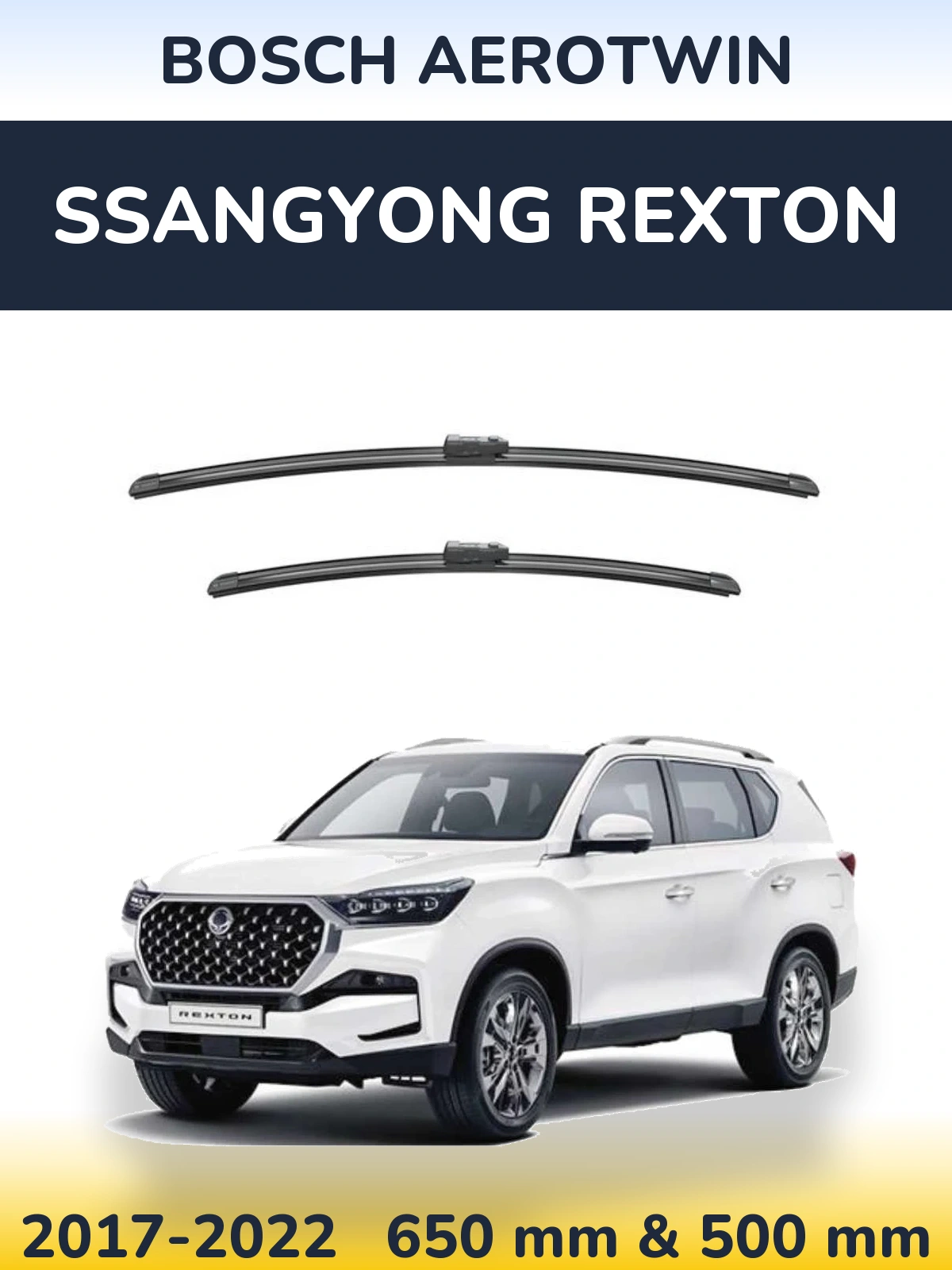 Ștergătoare BOSCH AeroTwin pentru SsangYong Rexton