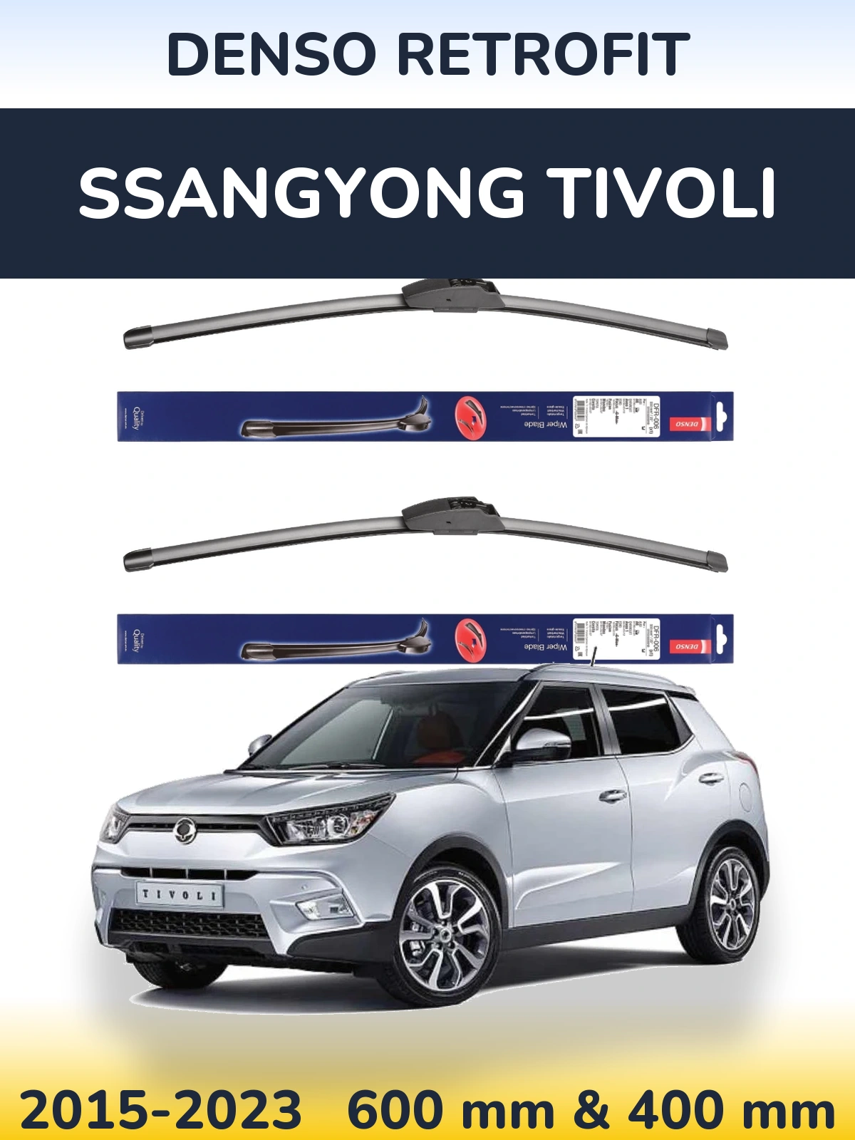 Ștergătoare Denso Retrofit pentru SsangYong Tivoli