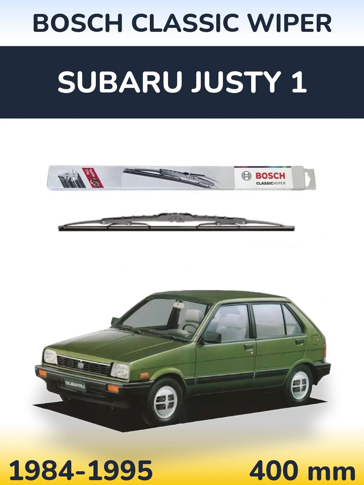 Ștergătoare BOSCH Classic Wiper pentru Subaru Justy 1