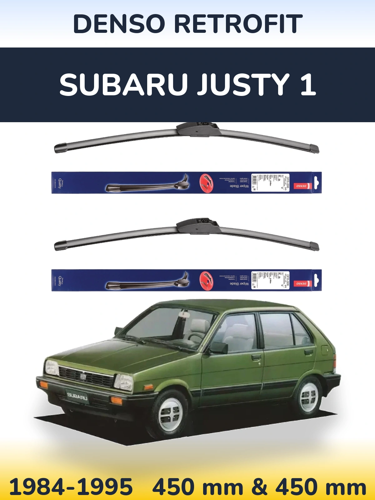 Ștergătoare Denso Retrofit pentru Subaru Justy 1