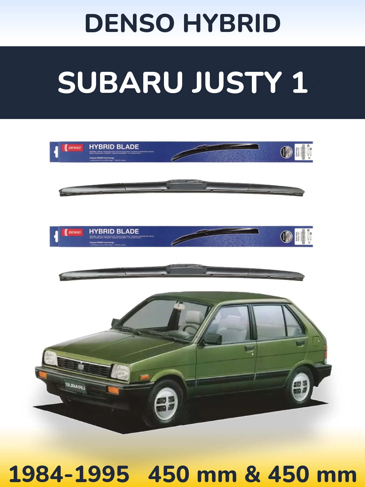 Ștergătoare Denso Hybrid pentru Subaru Justy 1